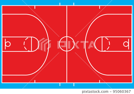 Basketball court vector Basketball court vector 95060367