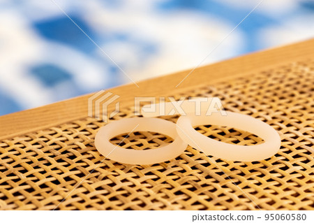 Set of penis rings in bedroom 95060580