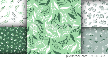 Lily of the Valley Seamless Textile Print. Bud of Convallaria Majalis. Romantic Botanical Fabric. Lily of the Valley. Fresh Leaf Illustration. Blossom Texture. Summer Lily of the Valley. Lily of the Valley Seamless Textile Print. Bud of Convallaria Majalis. Romantic Botanical Fabric. Lily of the Valley. Fresh Leaf Illustration. Blossom Texture. Summer Lily of the Valley. 95061334