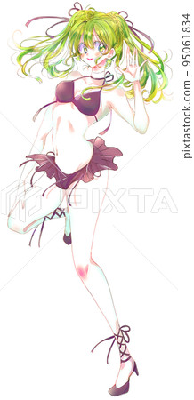 A woman in a sexy costume Swimsuit 95061834