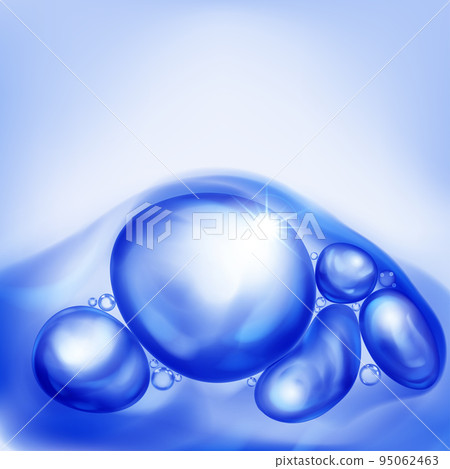 Air bubbles in water 95062463