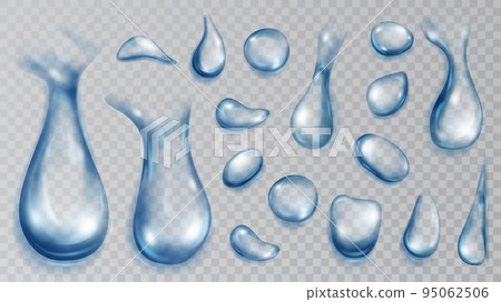Translucent water drops Translucent water drops 95062506