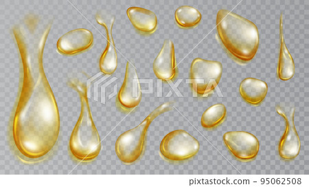 Translucent water drops 95062508