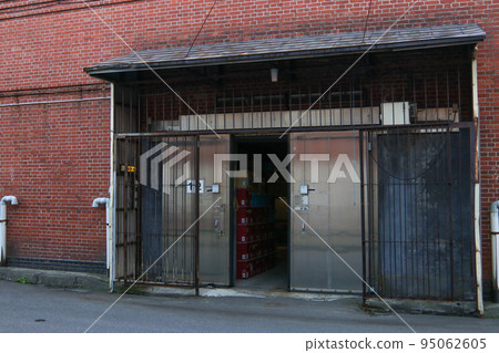 Scenery with red brick warehouse 95062605