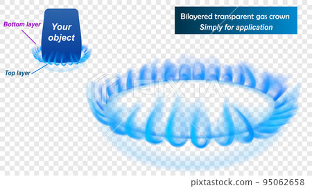 Blue flames of natural gas 95062658