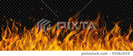 Background of fire flames 95062659
