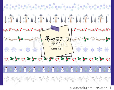 winter illustration line set 95064301