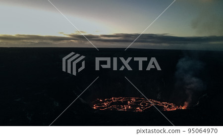 Kilauea Volcano in Hawaii Volcanoes National Park on the Big Island. 95064970