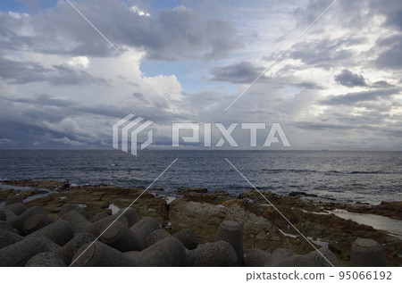 颱風前的南知多町愛知縣天空 95066192