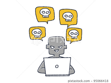 在互聯網上寫惡意帖子的人犯罪和誹謗 在互聯網上寫惡意帖子的人犯罪和誹謗 95066418