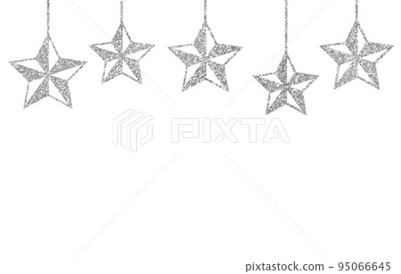 Illustration material star decoration silver Illustration material star decoration silver 95066645