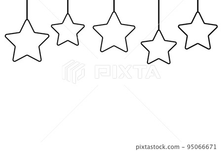 Illustration material star decoration Illustration material star decoration 95066671