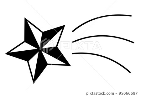 Illustration material shooting star Illustration material shooting star 95066687