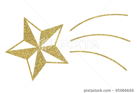 Illustration material shooting star gold Illustration material shooting star gold 95066688