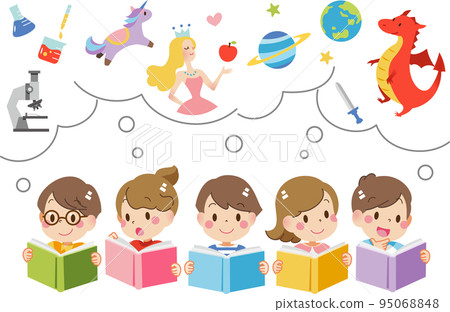 Children who fantasize by reading 95068848