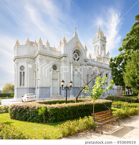 Bulgarian St. Stephen Church, or Sveti Stefan Kilisesi, a Bulgarian Orthodox church in Balat district, Istanbul, Turkey 95069919