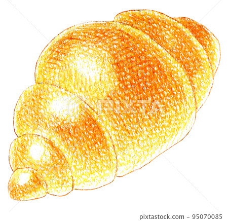 Butter roll colored pencil drawing one point Butter roll colored pencil drawing one point 95070085