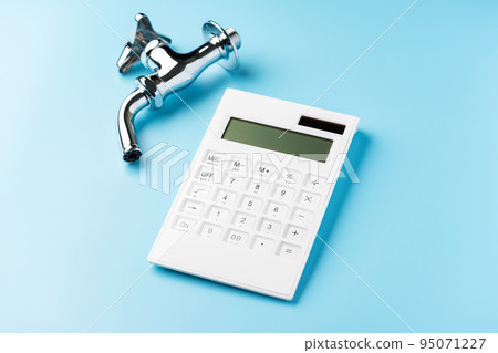 faucet and calculator 95071227