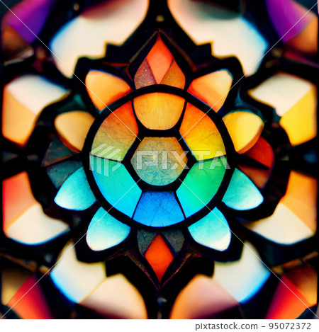 彩色玻璃萬花筒多彩神秘 95072372