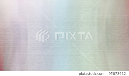 金屬板的背景圖片 2，帶有微亮的髮際線飾面，帶有淡淡的彩虹色 95072612