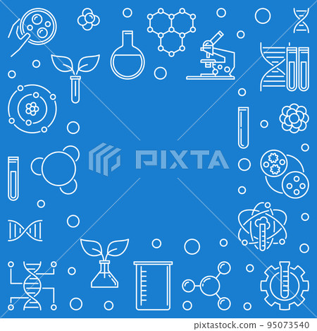 Biological Engineering vector outline frame or illustration Biological Engineering vector outline frame or illustration 95073540