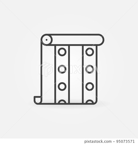 Creative Wallpaper Roll vector thin line concept icon Creative Wallpaper Roll vector thin line concept icon 95073571