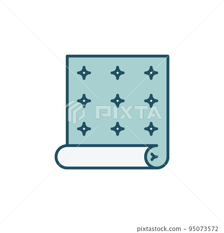 Creative Wallpaper with Pattern colored vector icon Creative Wallpaper with Pattern colored vector icon 95073572