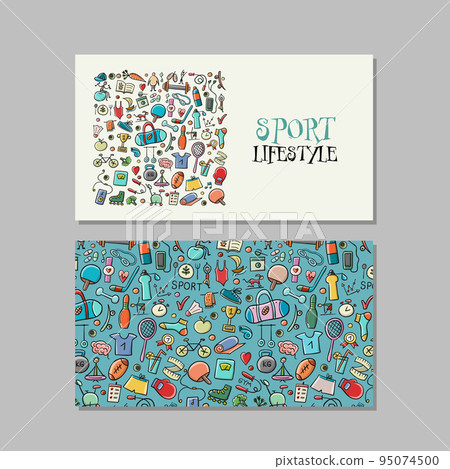 Healthy Lifestyle Background. Sport and activity. Fintess design elements, concept art for your business. Creative ideas for cards, banner, web, promotional materials. Corporate identity template Healthy Lifestyle Background. Sport and activity. Fintess design elements, concept art for your business. Creative ideas for cards, banner, web, promotional materials. Corporate identity template 95074500