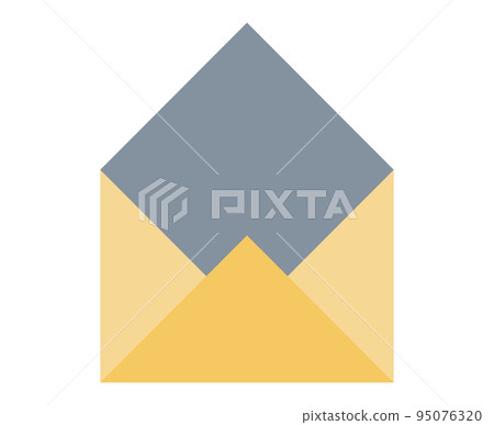 打開橙色郵件/信封 95076320