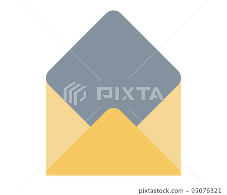 打開橙色郵件/信封 95076321