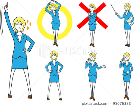 Business woman in various poses Business woman in various poses 95076388