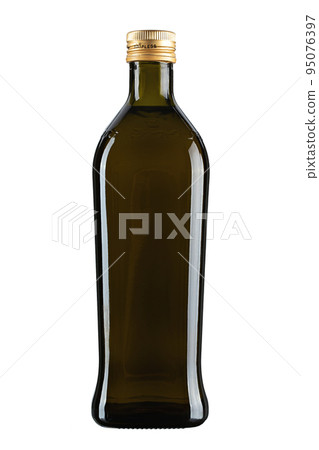 Olive oil bottle isolated on white background. Olive oil bottle isolated on white background. 95076397