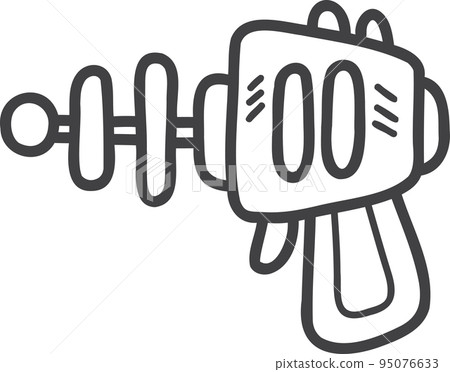 Hand Drawn toy gun for kids illustration Hand Drawn toy gun for kids illustration 95076633