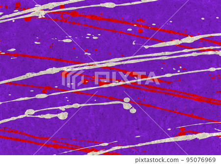 Splashing colorful colors, vigorous book Purple design Japanese paper 95076969