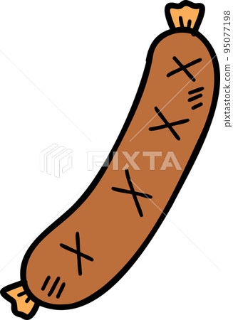 Hand Drawn delicious sausage illustration Hand Drawn delicious sausage illustration 95077198