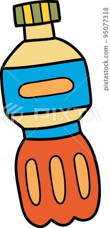 Hand Drawn soft drink bottle illustration 95077318
