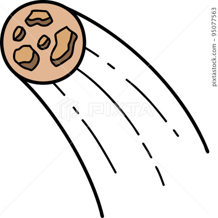 Hand Drawn meteor illustration Hand Drawn meteor illustration 95077563