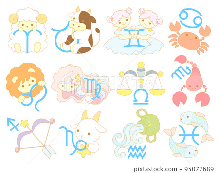 12 constellation icon illustration set 12 constellation icon illustration set 95077689
