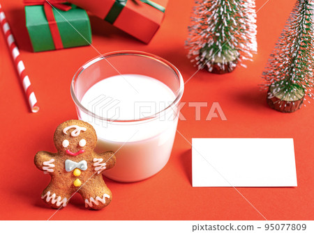 Composition With Decorative Straw In A Box, Close-up. Top View