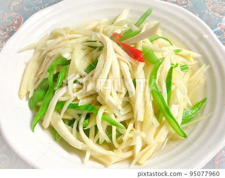 中國家常菜、炒 jao pie 和 green beans 95077960
