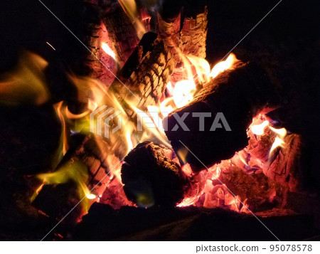Fire flame material background wallpaper decoration 95078578
