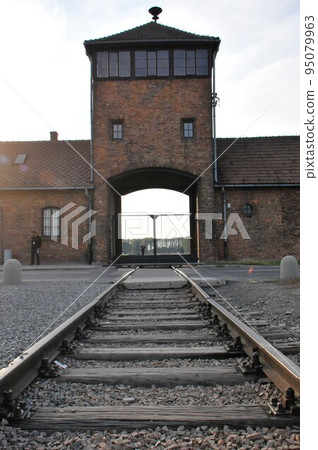 Poland, Birkenau, Auschwitz museum, 2nd concentration camp Birkenau, death gate, lead-in 95079963