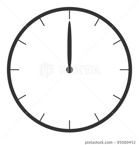 Clock without letters 12:00 (front) -0 95080452