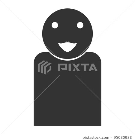 黑色人影（微笑/表情2） 95080988