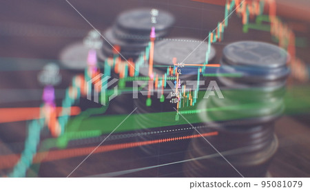 Saving money concept. Financial investment concept, Cryptocurrency of Digital economy. background for invest stock. Saving money concept. Financial investment concept, Cryptocurrency of Digital economy. background for invest stock. 95081079