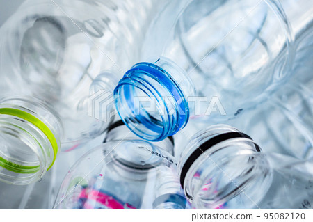 plastic bottles recycling background concept plastic bottles recycling background concept 95082120