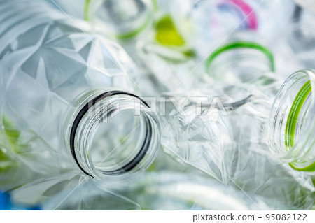plastic bottles recycling background concept plastic bottles recycling background concept 95082122
