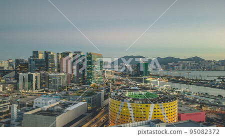 the cityscape of Kowloon Bay, Hong Kong 3 may 2021 95082372