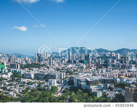 cityscape of Kowloon Tong, residential district of Hong Kong 3 May 2022 cityscape of Kowloon Tong, residential district of Hong Kong 3 May 2022 95083046