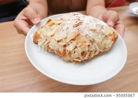 almond croissant or croissant , French croissant almond croissant or croissant , French croissant 95085867